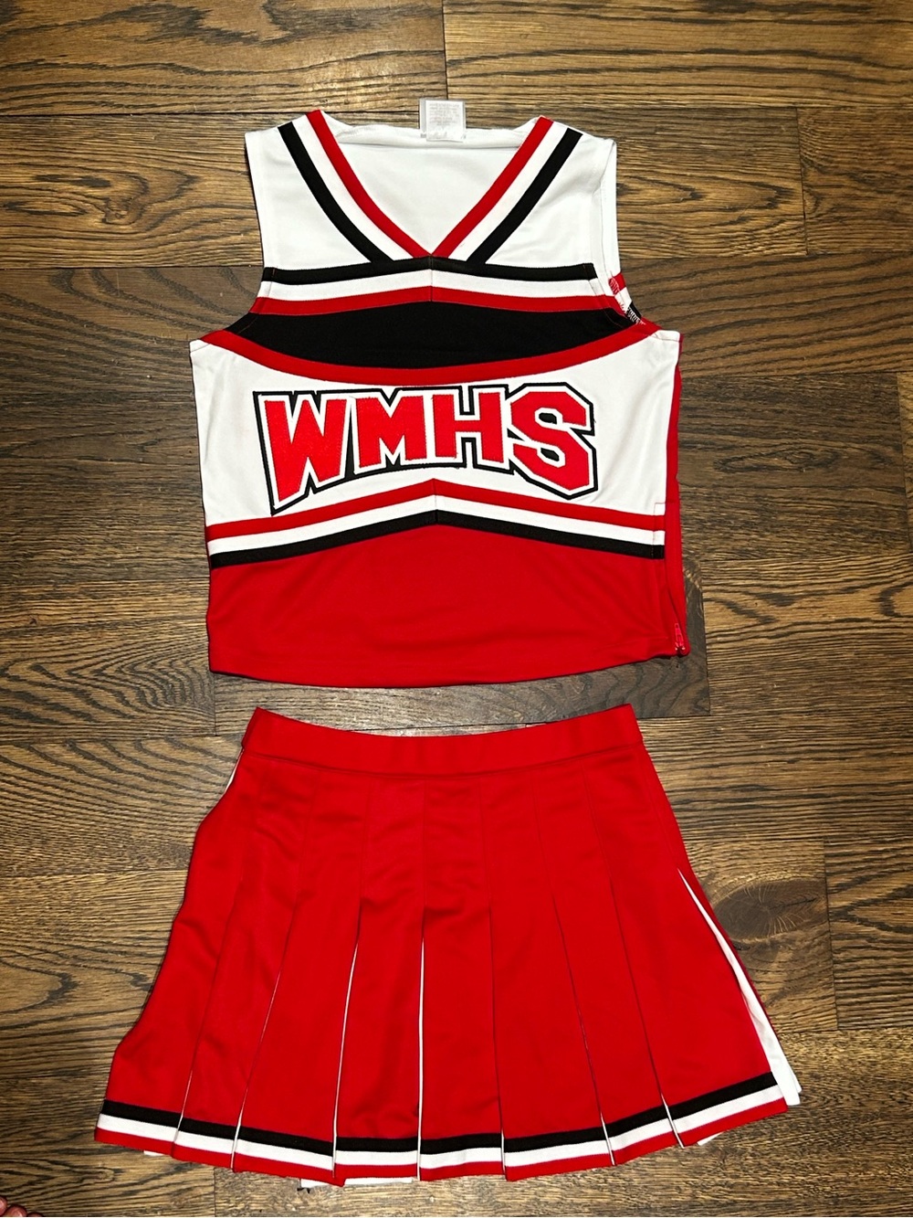 Glee Red & White Cheerleader Costume